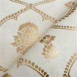 Royal Damask Soft Gold by Ronald Redding Damask Wallpaper – York Designer Series MX9643