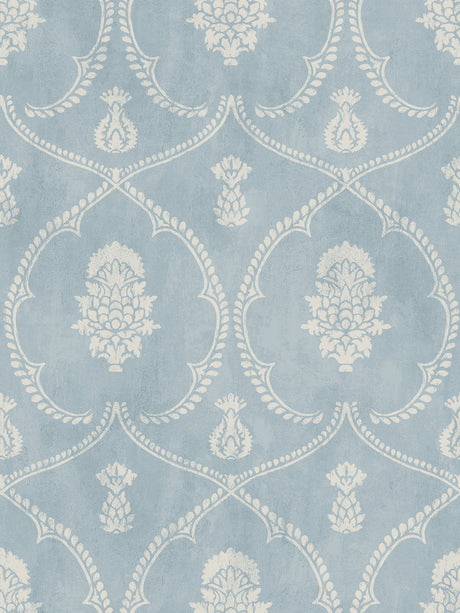 Royal Damask Blue Wallpaper MX9644 by Ronald Redding – York Designer Series