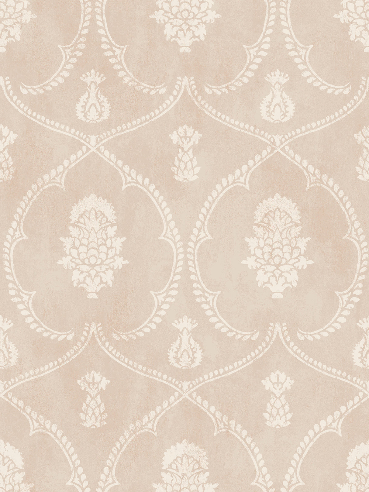 Royal Damask Blush Wallpaper by Ronald Redding, MX9646