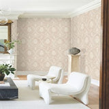Royal Damask Blush by Ronald Redding Wallpaper – York Designer Series MX9646
