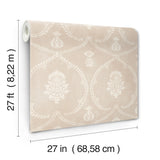 Royal Damask Blush by Ronald Redding Wallpaper – York Designer Series MX9646