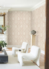 Royal Damask Blush by Ronald Redding Wallpaper – York Designer Series MX9646