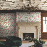 Courtyard Botanical Rose by Ronald Redding Botanical Wallpaper- York Designer Series MX9651