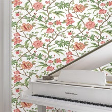 Courtyard Botanical Rose by Ronald Redding Botanical Wallpaper- York Designer Series MX9651
