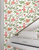 Courtyard Botanical Rose by Ronald Redding Botanical Wallpaper- York Designer Series MX9651