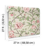 Courtyard Botanical Pink by Ronald Redding Botanical Wallpaper – York Designer Series MX9653