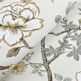 Courtyard Botanical Neutral by Ronald Redding Wallpaper- York Designer Series MX9655