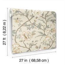 Courtyard Botanical Neutral by Ronald Redding Wallpaper- York Designer Series MX9655