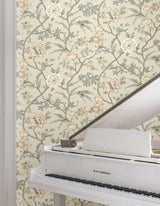 Courtyard Botanical Neutral by Ronald Redding Wallpaper- York Designer Series MX9655