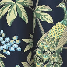 Peacock Estate Navy by Ronald Redding Wallpaper- York Designer Series MX9661