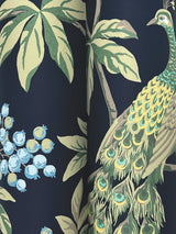 Peacock Estate Navy by Ronald Redding Wallpaper- York Designer Series MX9661
