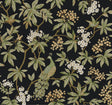 Peacock Estate Black Wallpaper by Ronald Redding – MX9662