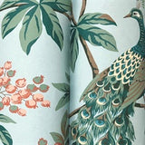 Peacock Estate Blue by Ronald Redding Wallpaper – York Designer Series MX9663