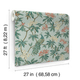 Peacock Estate Blue by Ronald Redding Wallpaper – York Designer Series MX9663