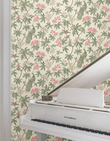 Peacock Estate Cream by Ronald Redding Wallpaper – York Designer Series MX9665
