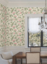 Peacock Estate Cream by Ronald Redding Wallpaper – York Designer Series MX9665