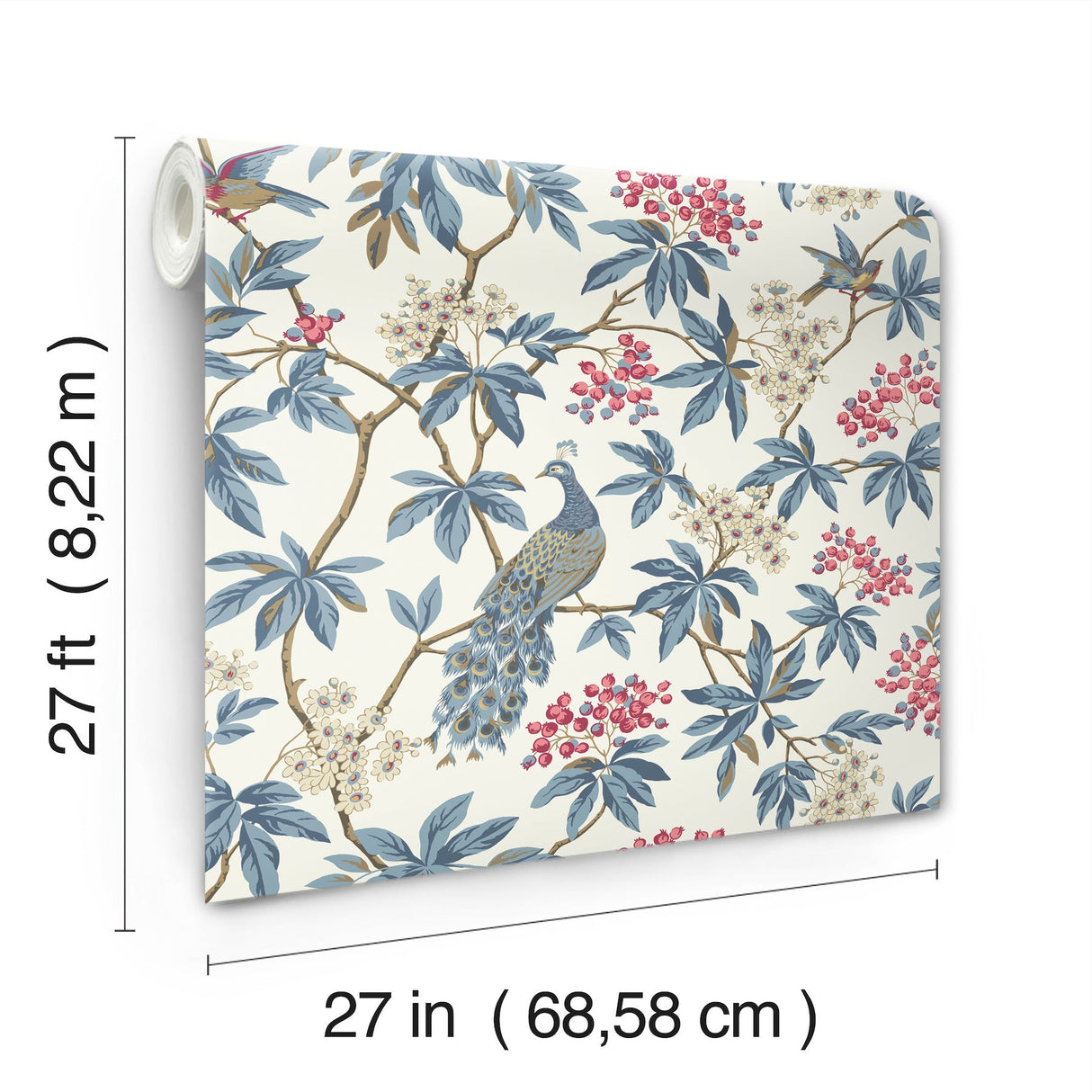 Peacock Estate White by Ronald Redding Wallpaper – York Designer Series MX9666
