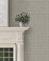Regent Charcoal by Ronald Redding Chevron Wallpaper – York Designer Series MX9671