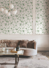 Floral Lace Green by Ronald Redding Non Woven Wallpaper- York Designer Series MX9680