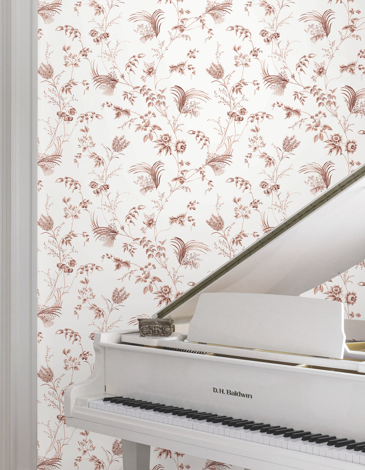 Floral Lace Brick by Ronald Redding Floral Wallpaper – York Designer Series MX9684