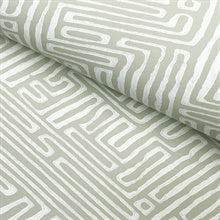 Passages Green by Ronald Redding Geometric Wallpaper- York Designer Series MX9688