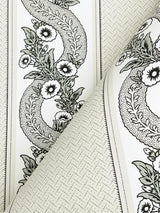 Abbey's Garland Black & White by Ronald Redding Non Woven Wallpaper – York Designer Series MX9691