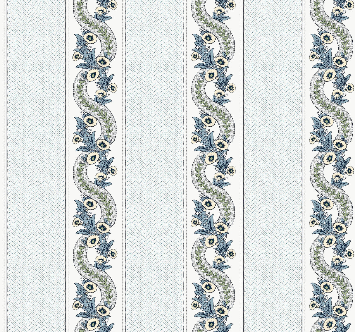 Abbey's Garland Aqua Wallpaper MX9692