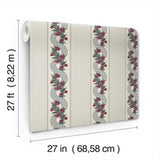 Abbey's Garland Ruby by Ronald Redding Wallpaper – York Designer Series MX9694