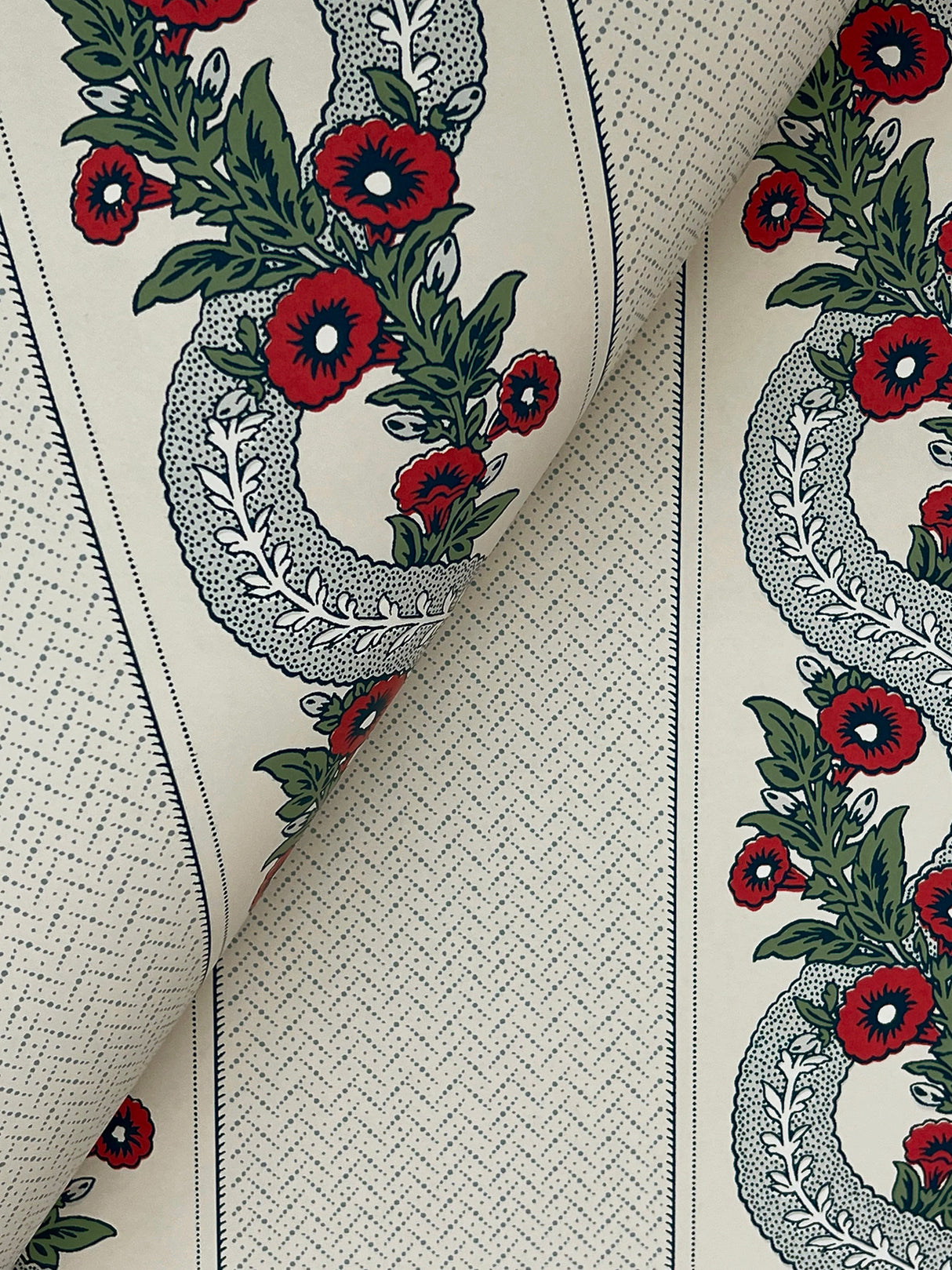 Abbey's Garland Ruby by Ronald Redding Wallpaper – York Designer Series MX9694