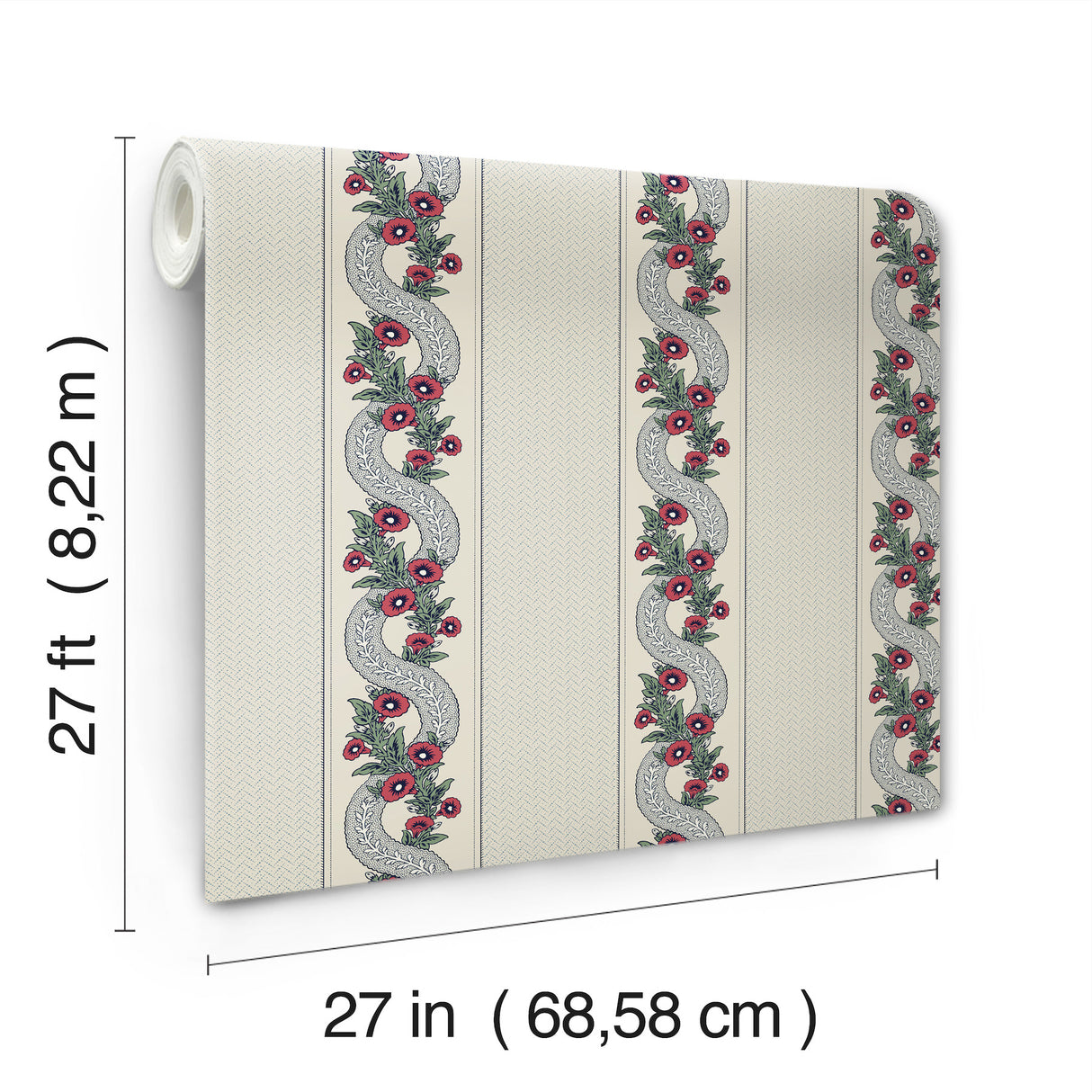 Abbey's Garland Ruby by Ronald Redding Wallpaper – York Designer Series MX9694