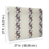 Abbey's Garland Ruby by Ronald Redding Wallpaper – York Designer Series MX9694