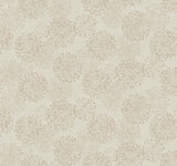 Grandeur Taupe Wallpaper with Botanical Allium Burst Motif - York NA0579