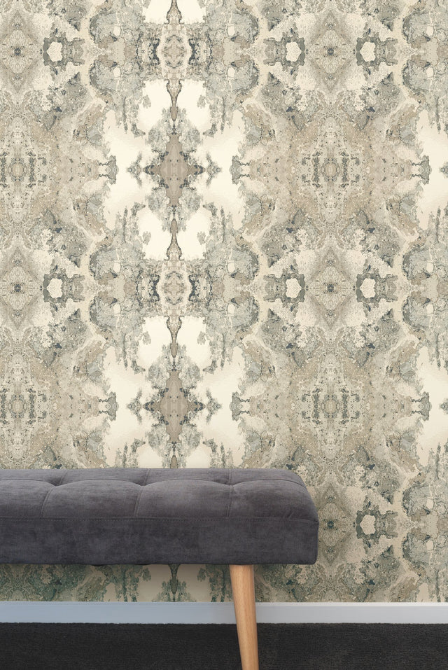 Inner Beauty Grey Wallpaper