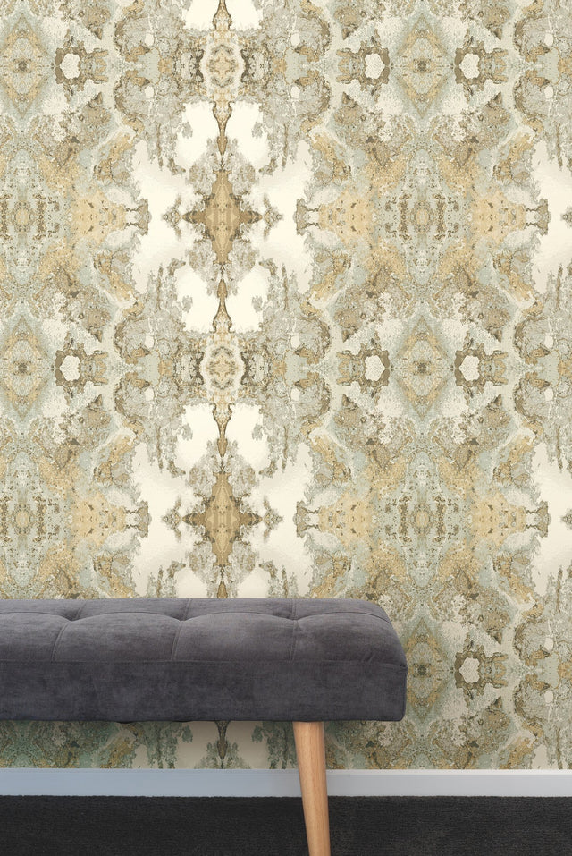 Inner Beauty Light Grey Abstract Matte Wallpaper - York NA0594