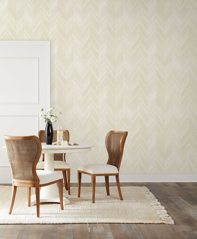 Seesaw White Geometric Chevron Wallpaper - York ND3001