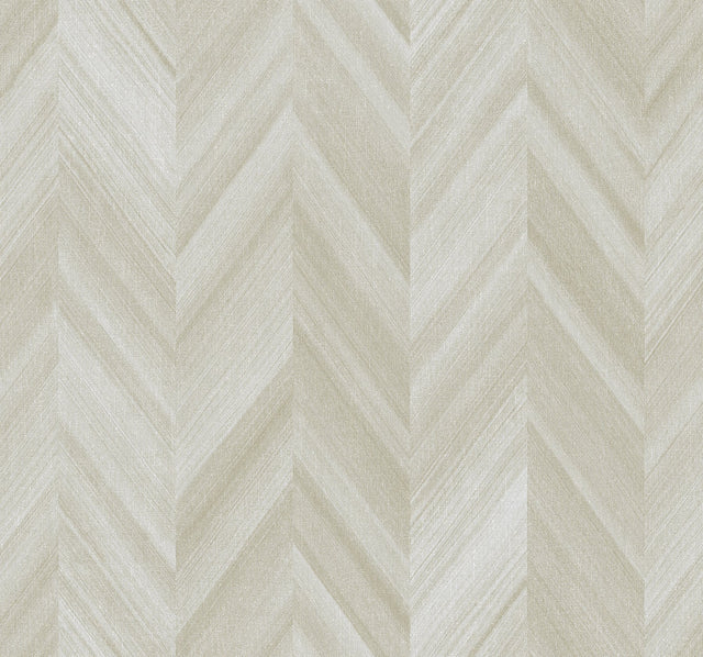 Seesaw Beige Geometric Chevron High Performance Wallpaper - York ND3002