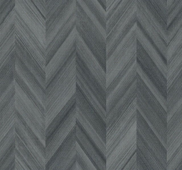 Seesaw Blue Geometric Chevron Wallpaper - York ND3004
