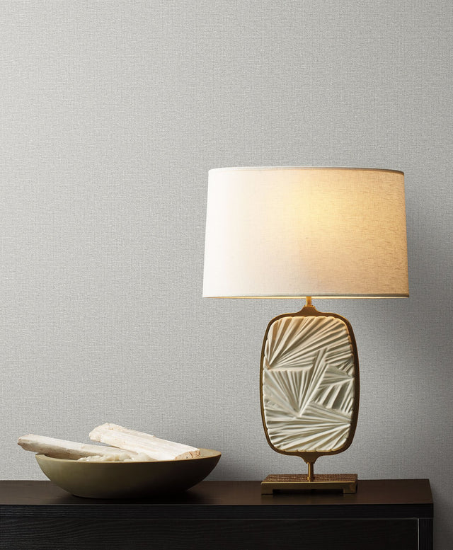 Dandy Beige Textured Wallpaper with Woven Suiting Look - York ND3009N