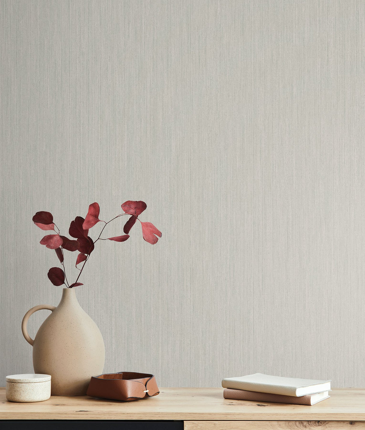 Smooth as Silk Green Textured Non Woven Backed Vinyl Wallpaper - York ND3016N