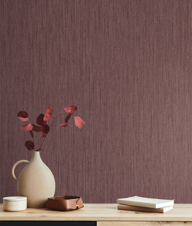 Smooth as Silk Red Textured Weave Wallpaper - York ND3018N