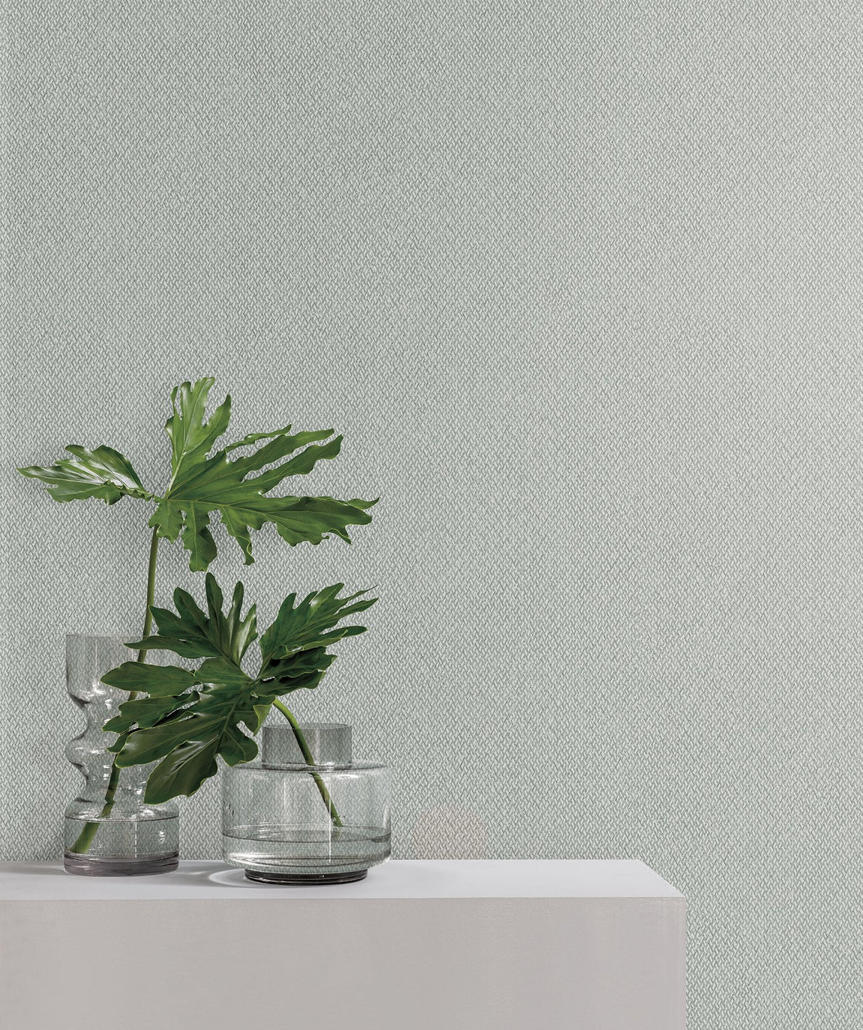 Give & Take Grey & Beige Textured Woven Chevron Wallpaper - York ND3022N