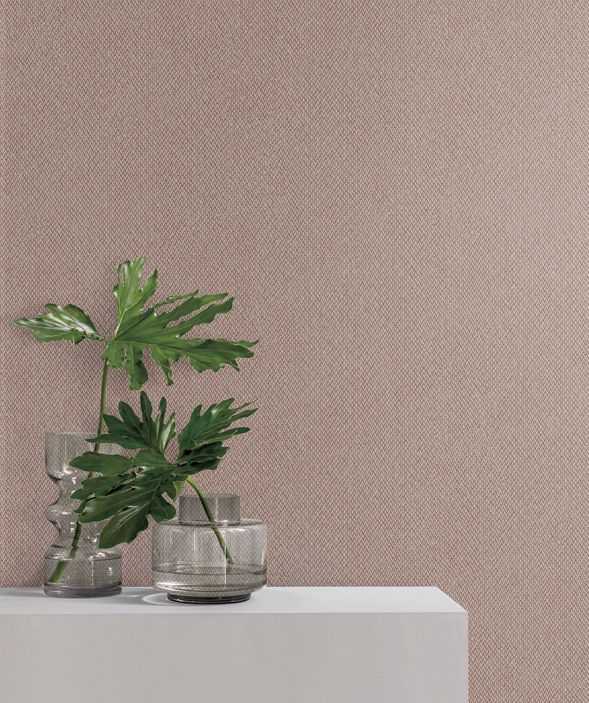 Give & Take Red & Brown Fabric Backed Vinyl Textured Wallpaper - York ND3026N
