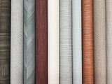 Give & Take Grey Blue Textured Fabric-Backed Vinyl Wallpaper - York ND3027N