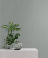 Give & Take Grey Blue Textured Fabric-Backed Vinyl Wallpaper - York ND3027N