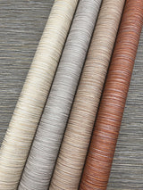Grass Roots Beige Wallpaper with Textured Metallic Horizontal Motif - York ND3029N