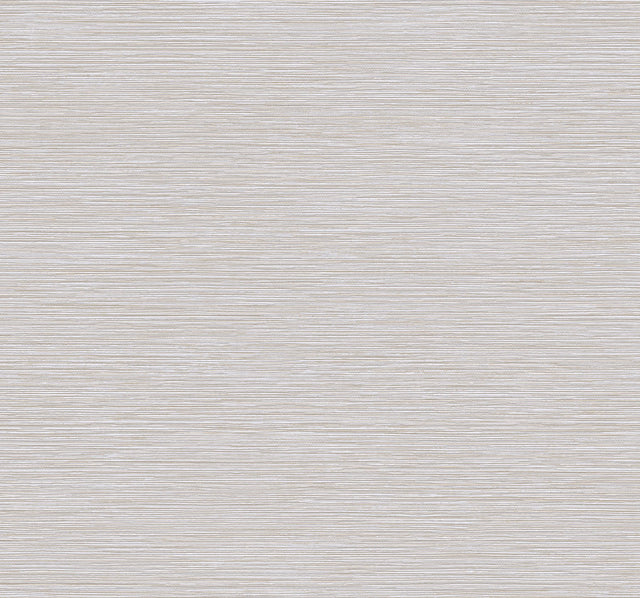 Grass Roots Beige Textured Wallpaper with Metallic Horizontal Grasscloth Look - York ND3032N