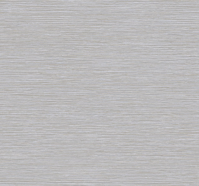 Grass Roots Grey Faux Grasscloth Wallpaper with Metallic Texture - York ND3033N