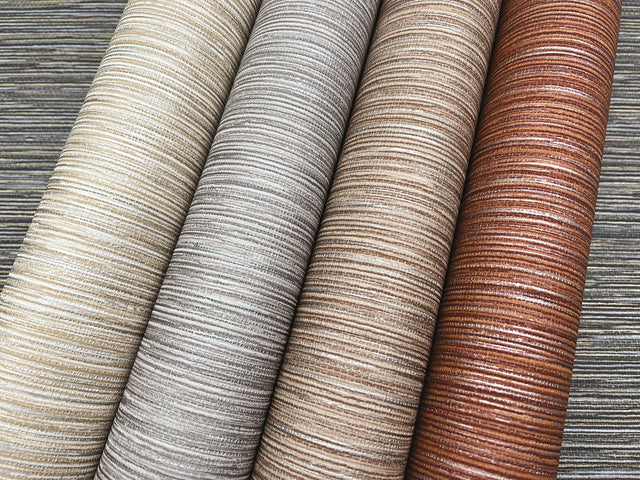 Grass Roots Brown & Red Metallic Faux Grasscloth Wallpaper - York ND3035N