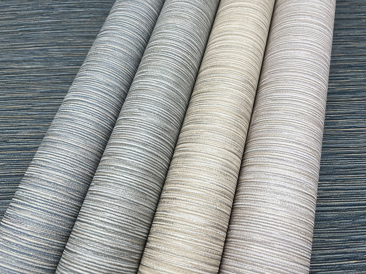 Grass Roots Blue Grey Textured Faux Grasscloth Wallpaper - York ND3037N