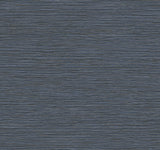 Grass Roots Grey Wallpaper with Metallic Faux Grasscloth Texture - York ND3038N